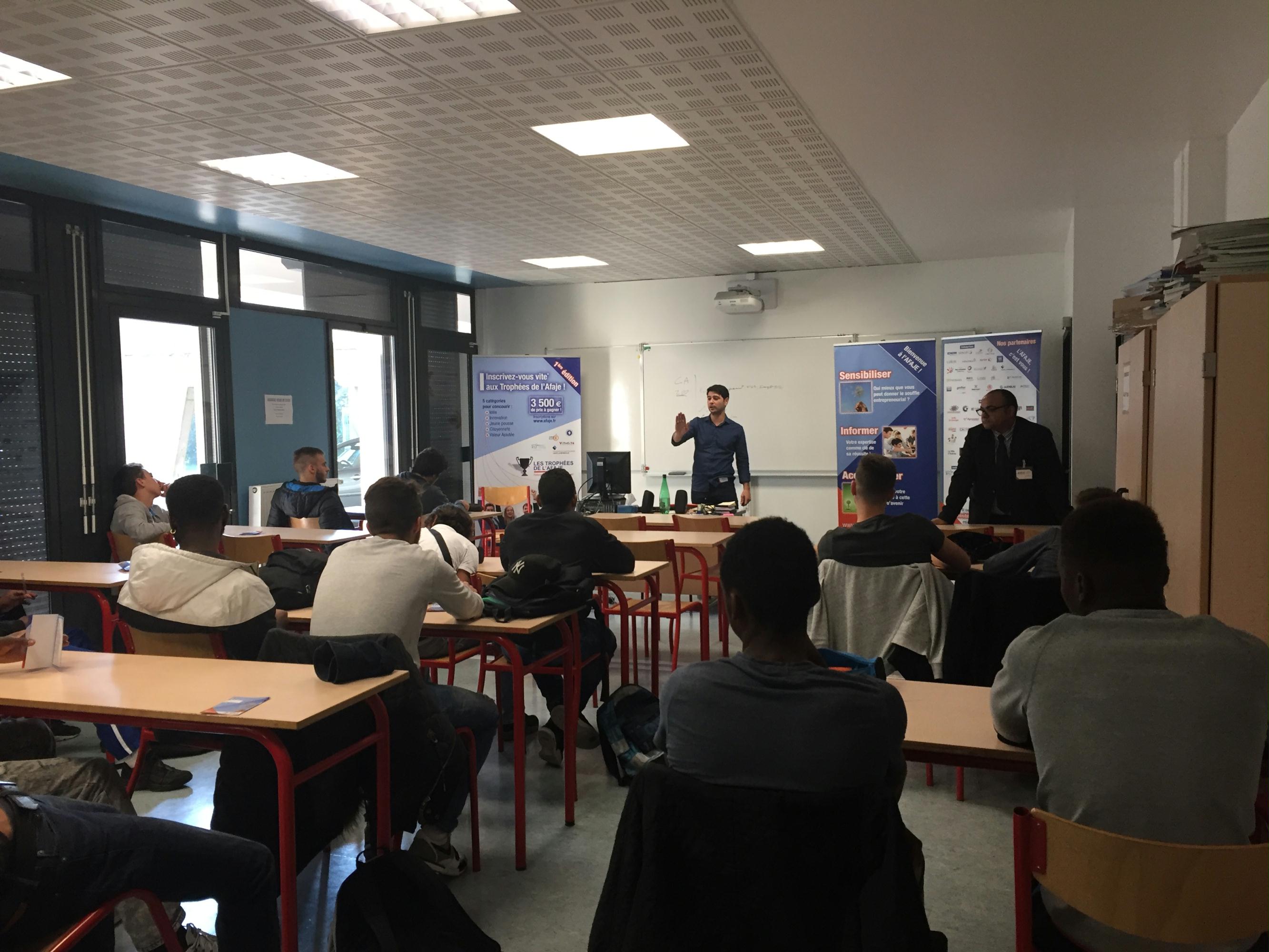 Sensibilisation Au Lycée Gustave Eiffel De Massy - AFAJE